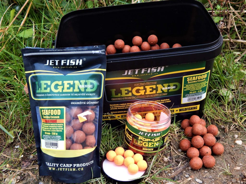 Boilies na kapry Jet Fish Legend Range v různých baleních