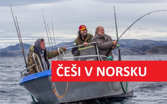 Rybaření českých rybářů z lodě v Norsku
