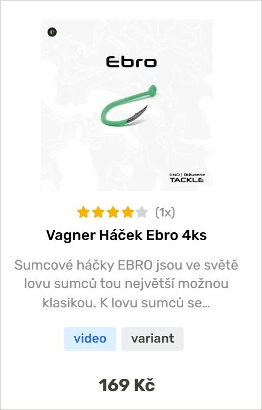 Vágner svítící háček na sumce