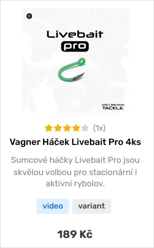Vagner háčky na sumce