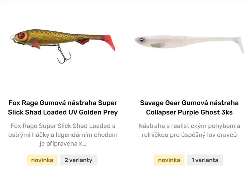 Gumová nástraha