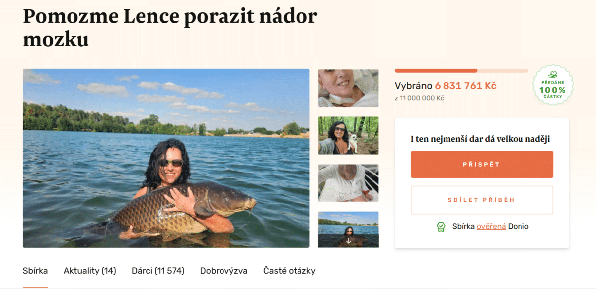 Lenka se sbírkou