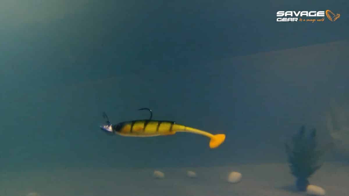 Gumová nástraha na candáty