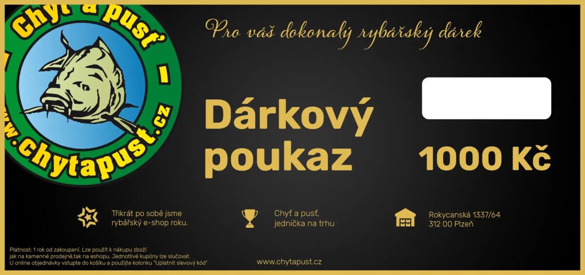 Dárkový poukaz Chyť a pusť