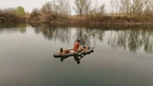 Chytání z paddleboardu